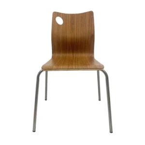 mobiliario-contract-silla amelie apilable acero inoxidable asiento laminado hpl color nogal 6